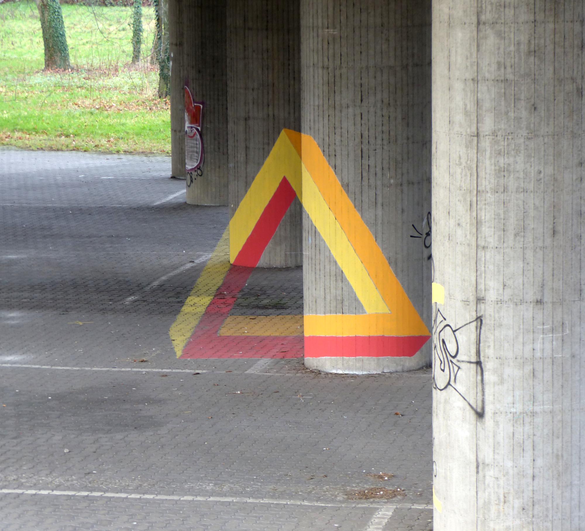 penrose anamorphosis projected